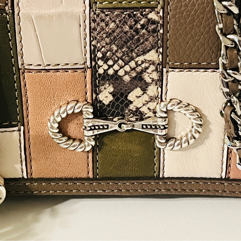 BRIGHTON Small Flap Bag with Patchwork Pattern NWT - Picture 10 of 15